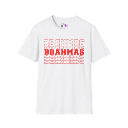 Brahmas (Stacked) Adult T-shirt