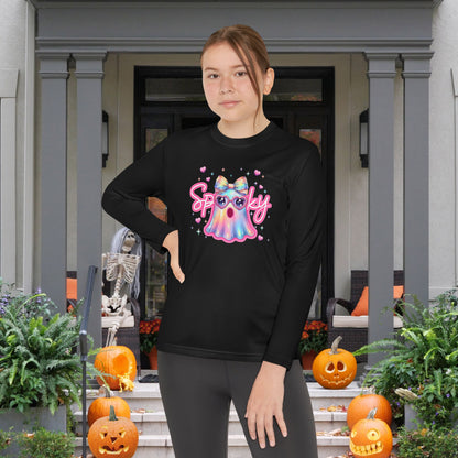 Spooky Pastel Ghost Youth Long Sleeve Tee
