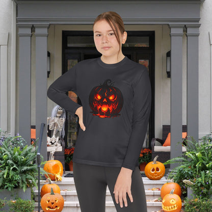""Inferno Jack-O’-Lantern Youth Long Sleeve Tee