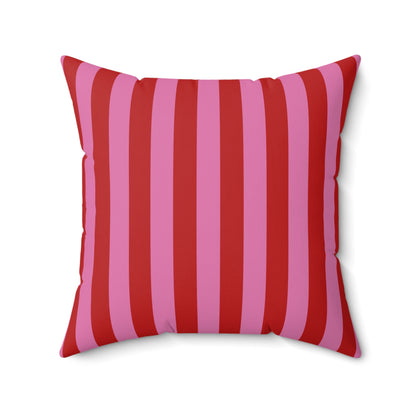 Be Mine Stripes Throw Pillow
