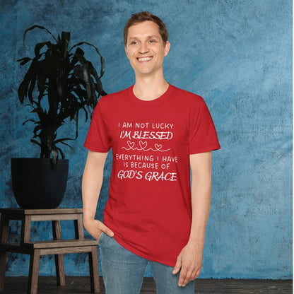 I'm Not Lucky I'm Blessed Adult T-shirt