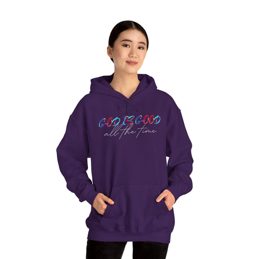 God is Good All The Time Heavy Blend™ Hooded Sweatshirt