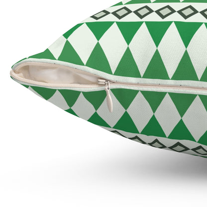 Moss Cairn Stripes Throw Pillow