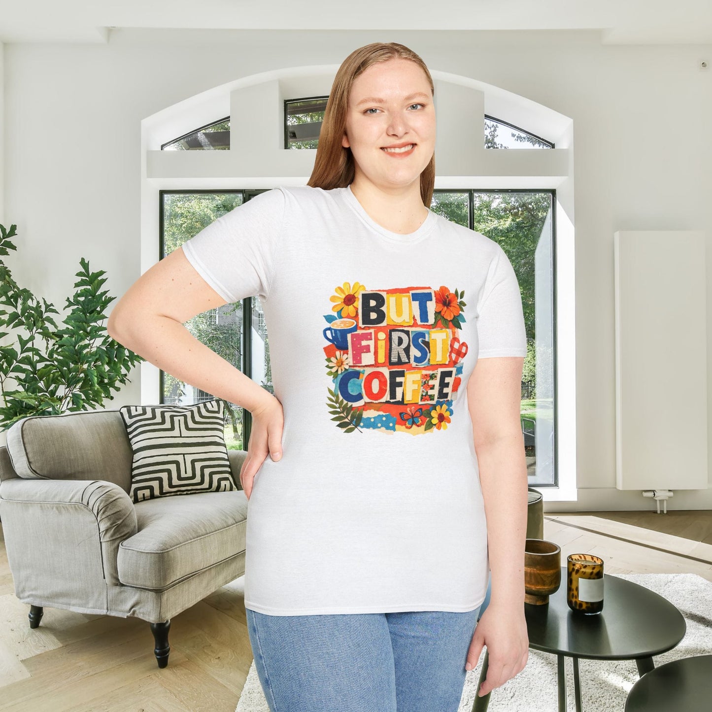 But First Coffee Adult T-shirt