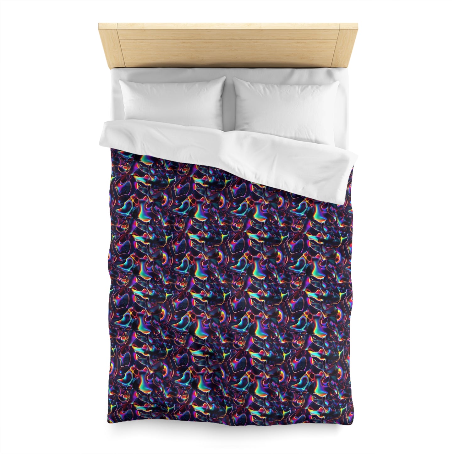 Holographic Mirage Microfiber Duvet Cover
