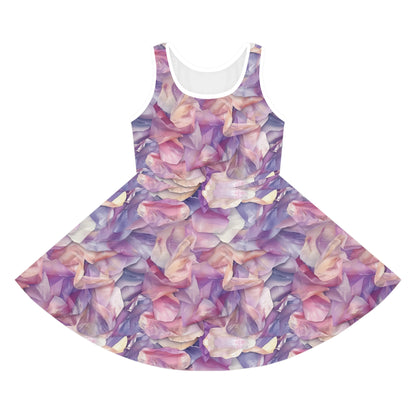 Ethereal Bloomscape Girls' Sleeveless Sundress