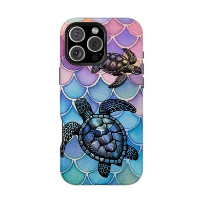 Sea Turtle Silhouette MagSafe® Compatible Tough Case for iPhone