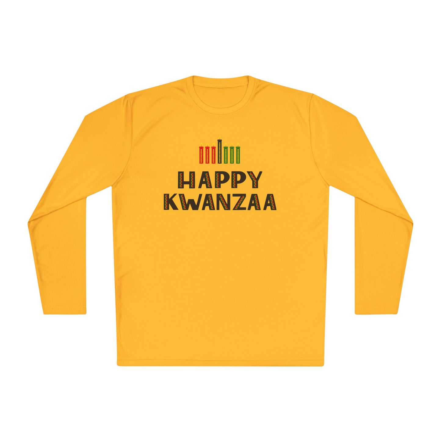 Happy Kwanzaa (Kinara) Adult Long Sleeve Tee