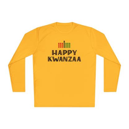 Happy Kwanzaa (Kinara) Adult Long Sleeve Tee