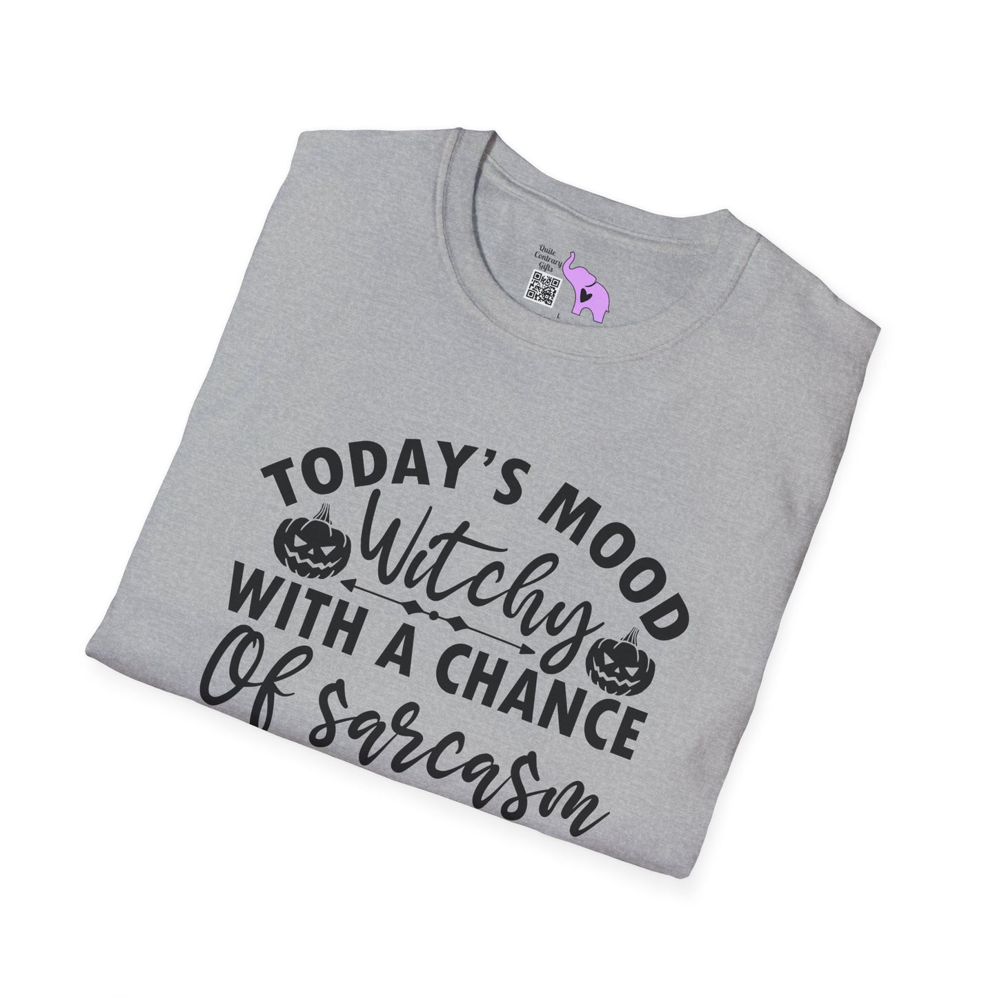 Today's Mood Witchy With A Chance of Sarcasm Adult T-shirt