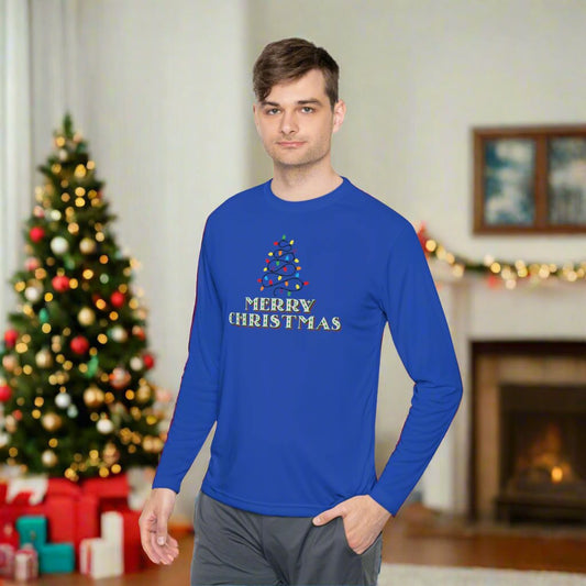 Merry Christmas Adult Long Sleeve Tee