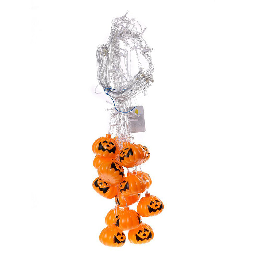 Halloween Pumpkin Curtain String Lights