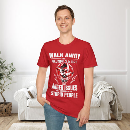 Walk Away I Am A Grumpy Old Man... Adult T-shirt