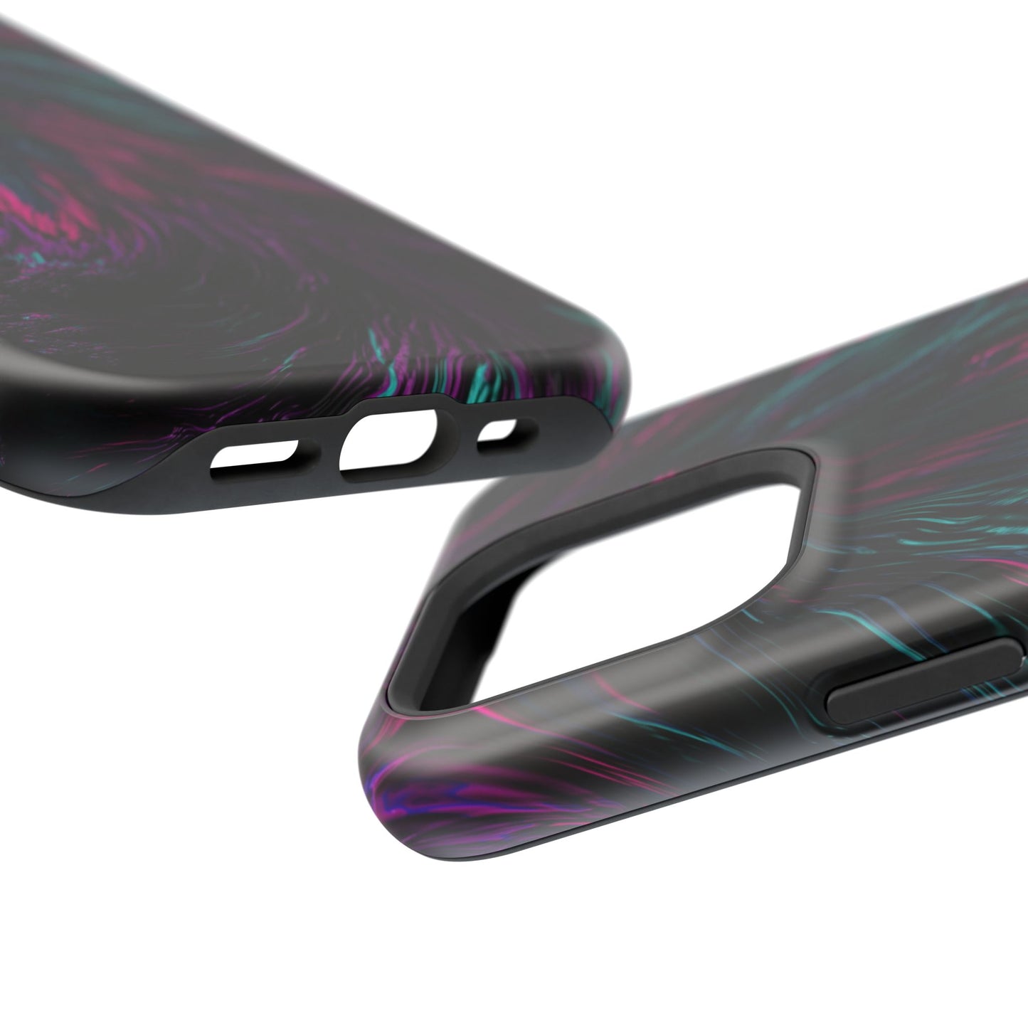 Pink Orchid Feathers MagSafe® Compatible Tough Case for iPhone