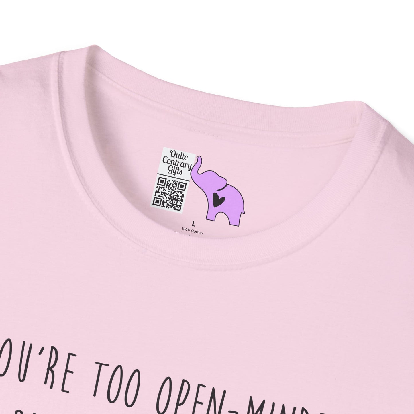 If You're Too Open-Minded Your Brains Will Fall Out Adult T-shirt