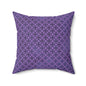 Geometric Circles & Diamonds Throw Pillow
