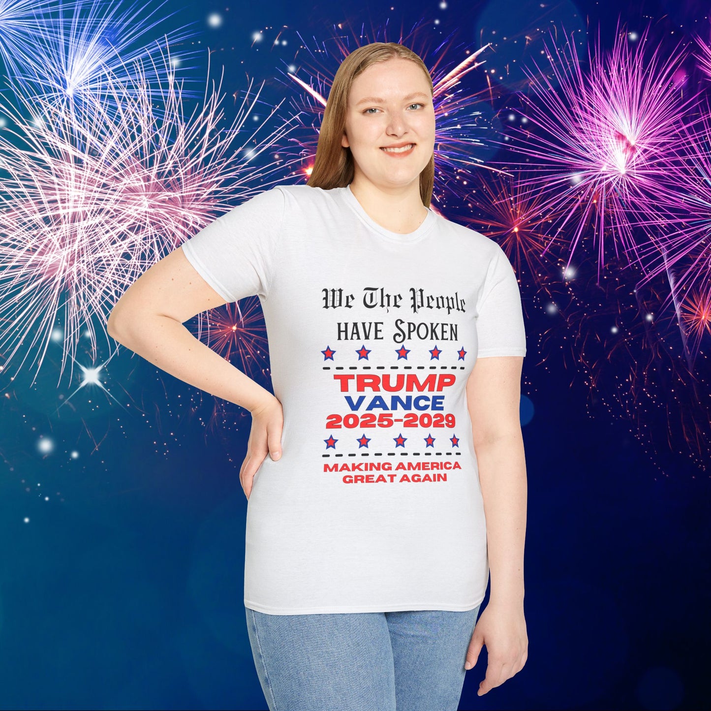 We The People Have Spoken Trump/Vance 2025-2029 Adult T-shirt