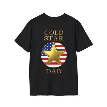 Gold Star Dad Forever Proud Adult T-shirt