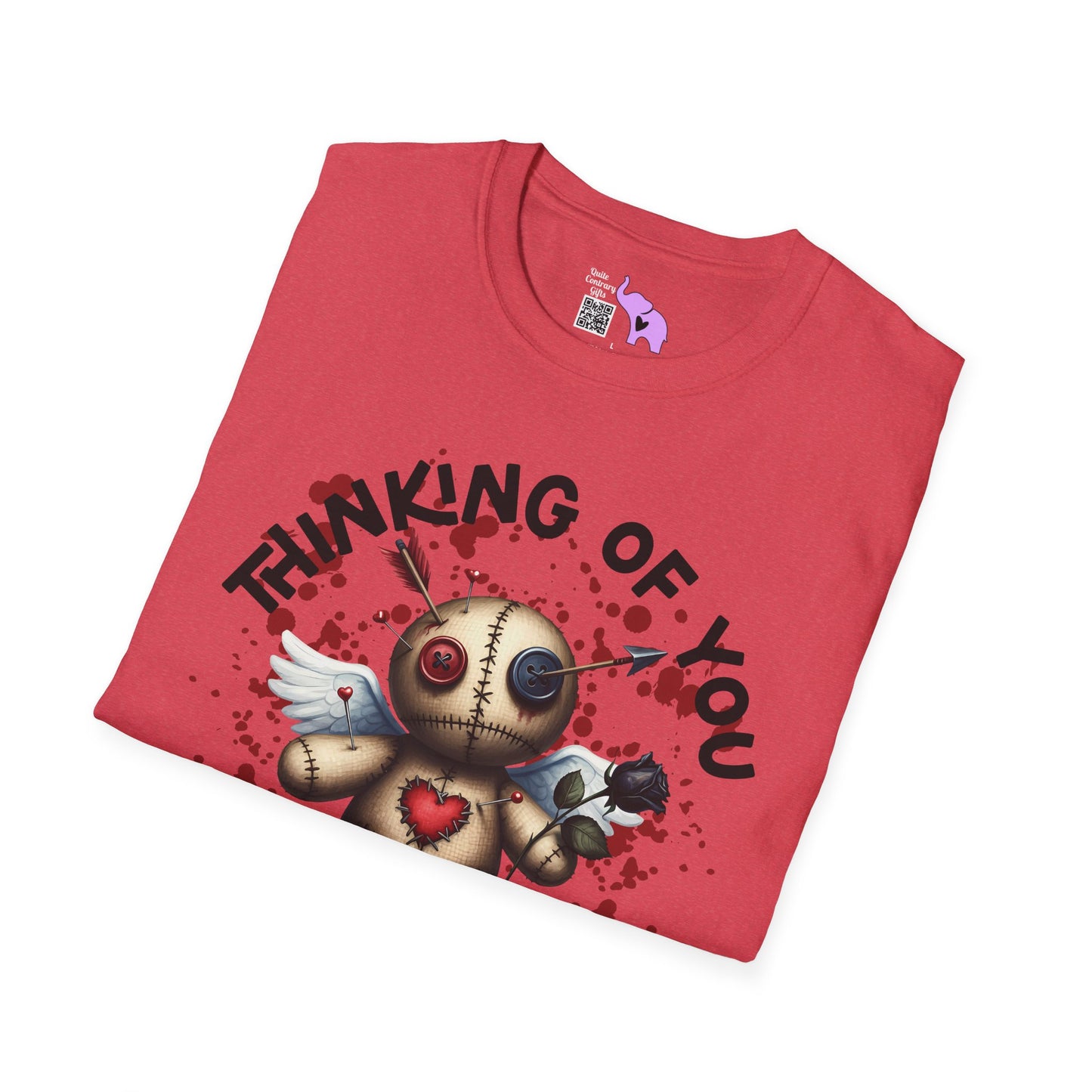 Anti-Valentine Voodoo Doll Adult T-shirt