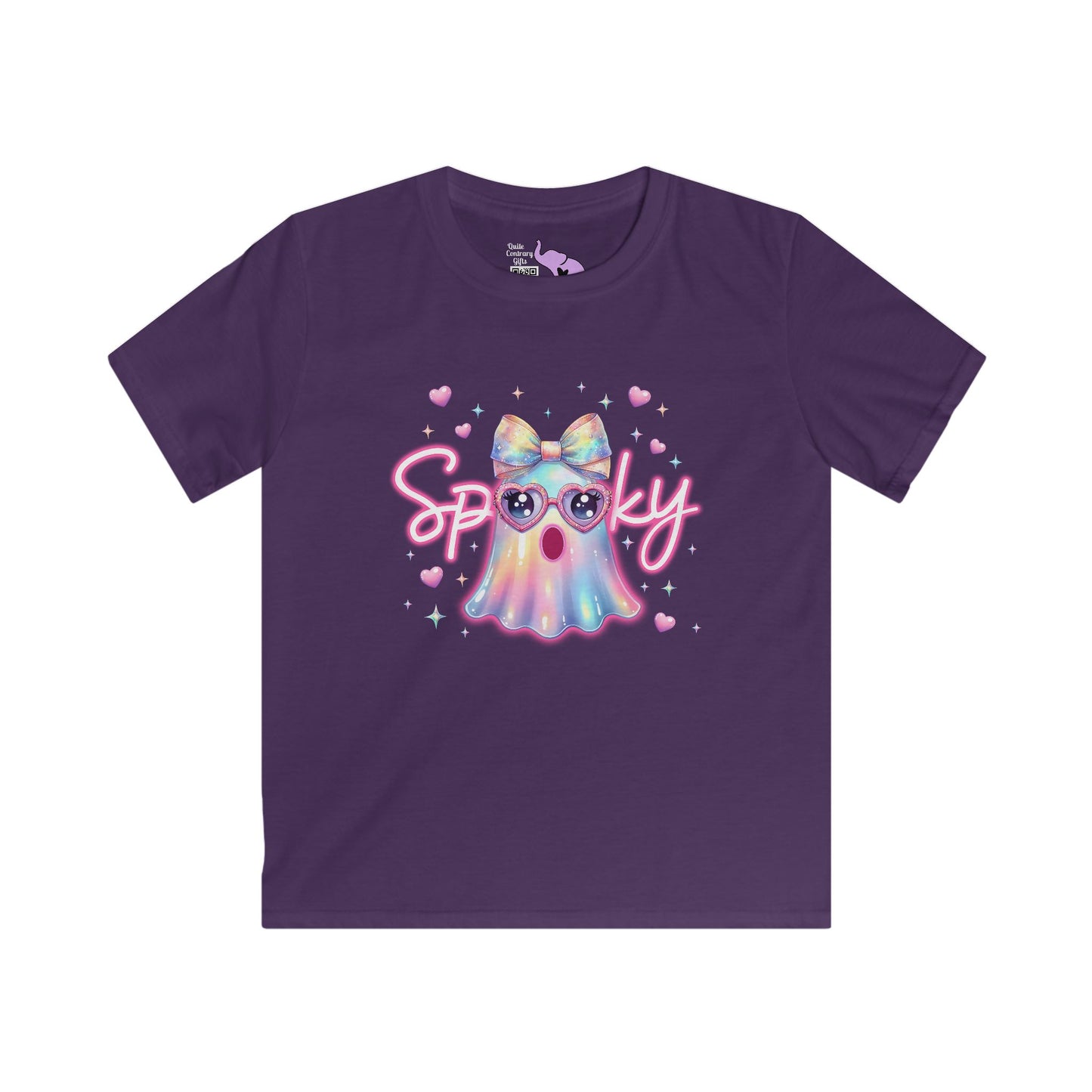 Spooky Pastel Ghost Youth Softstyle Tee