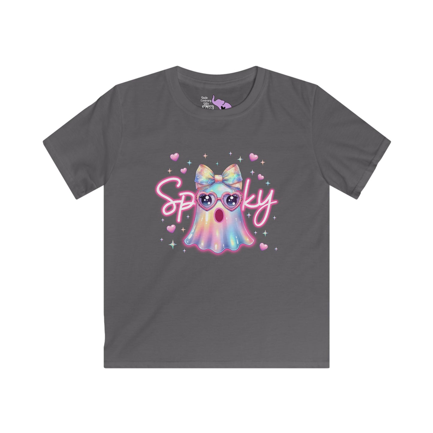 Spooky Pastel Ghost Youth Softstyle Tee