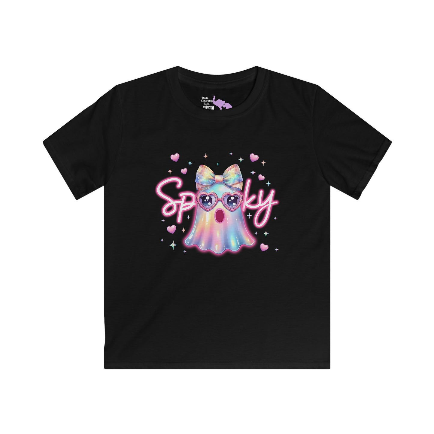 Spooky Pastel Ghost Youth Softstyle Tee