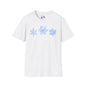 Bluish Snowflakes Adult T-shirt