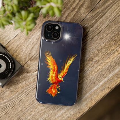 Phoenix Over Nebula MagSafe® Compatible Tough Case for iPhone