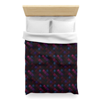 Velvet Patchwork Print Microfiber Duvet Cover