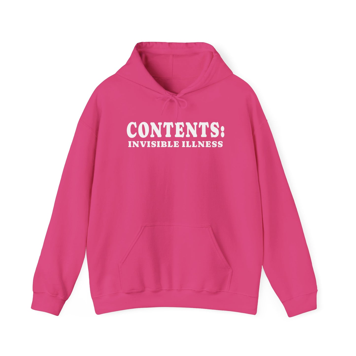 Contents: Invisible Illness Heavy Blend™ Hooded Sweatshirt