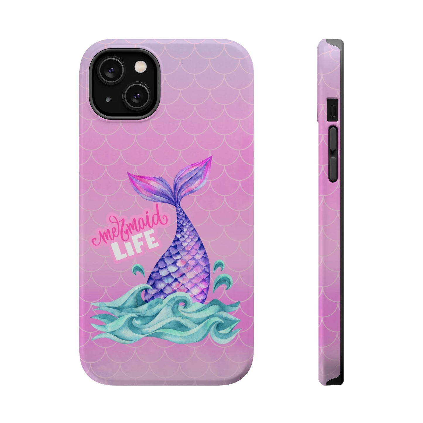 Pink Mermaid Life MagSafe® Compatible Tough Case for iPhone