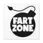 Fart Zone Canvas Square Wraps w/o Frame