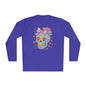Neon Sugar Skull Adult Long Sleeve Tee