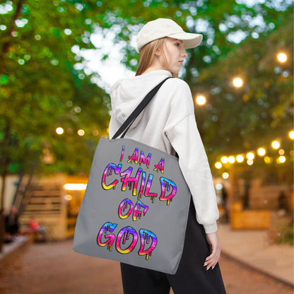 I Am A Child of God Canvas Tote Bag