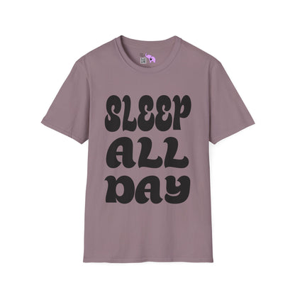 Sleep All Day Adult T-shirt