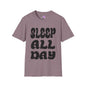Sleep All Day Adult T-shirt