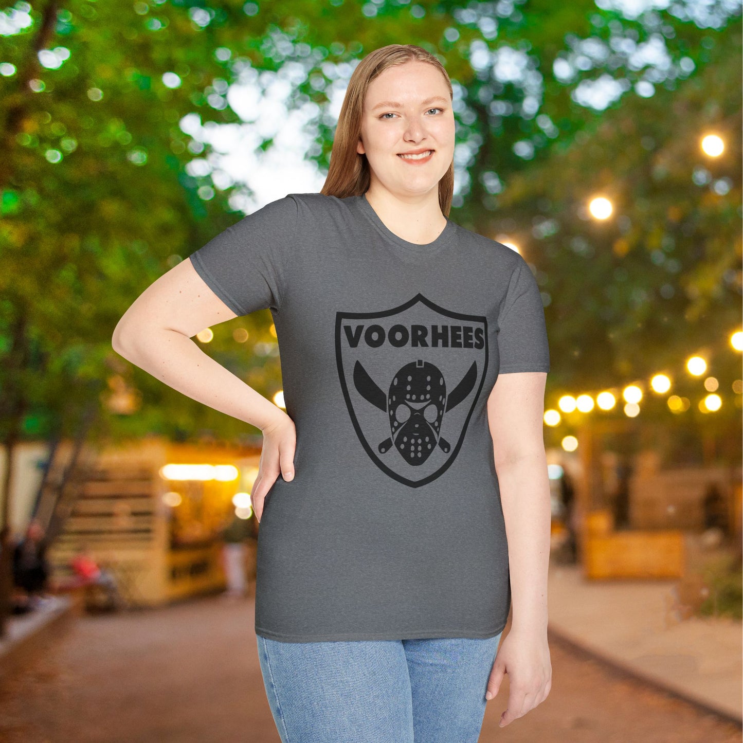 Jason Voorhees Hockey Shield Adult T-shirt