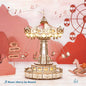 Carnival Swing Ride Mechanical Wooden Music Box Kit