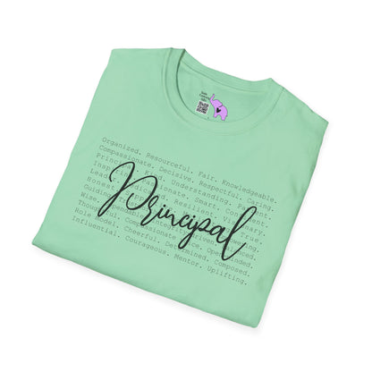 Principal (Descriptive Words) Adult T-shirt