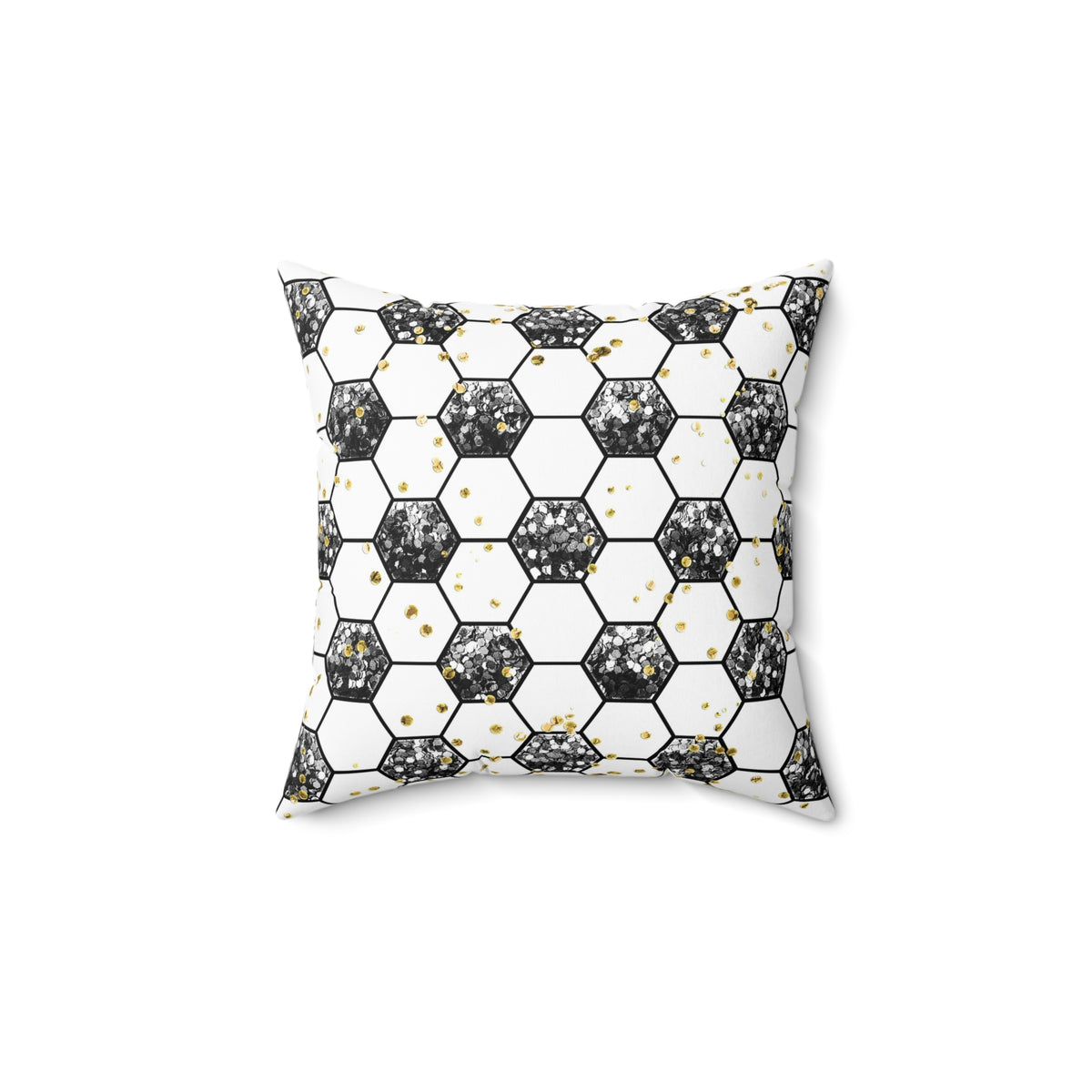 Soccer Gold Rush Throw Pillow