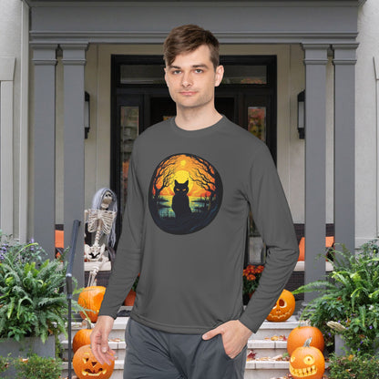 Creepy Black Cats 6 Adult Long Sleeve Tee