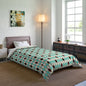 Teal Mosaic Harlequin Comforter
