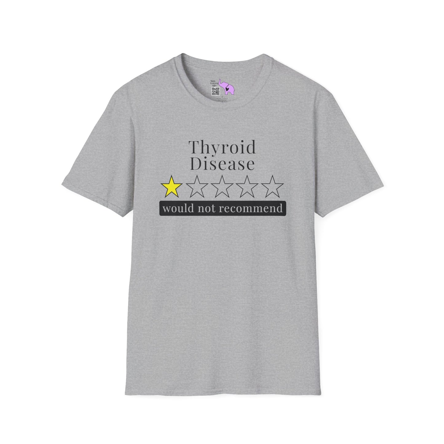 Thyroid Disease 1 Star Would Not Recommend Adult T-shirt