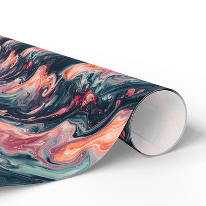 Pink Venom Marble Wrapping Paper