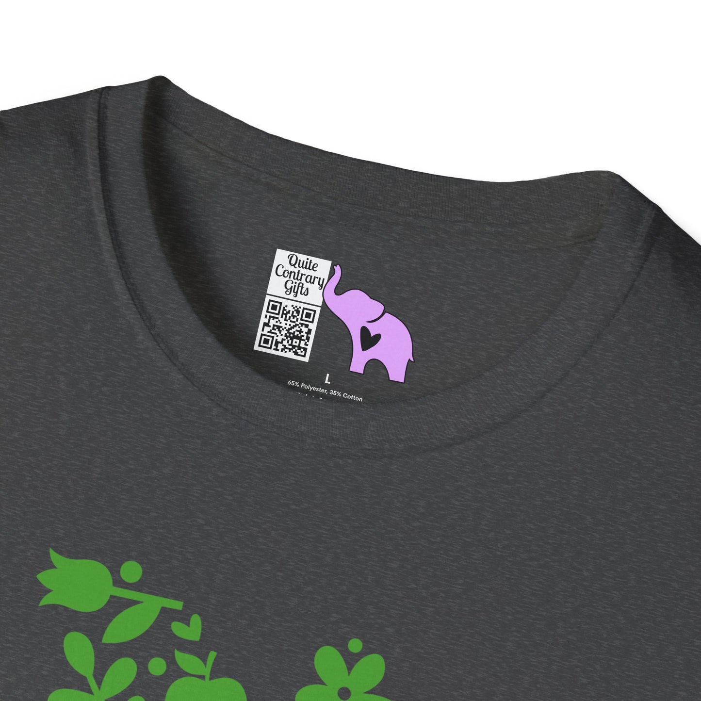 Teacher Apple Heart Adult T-shirt