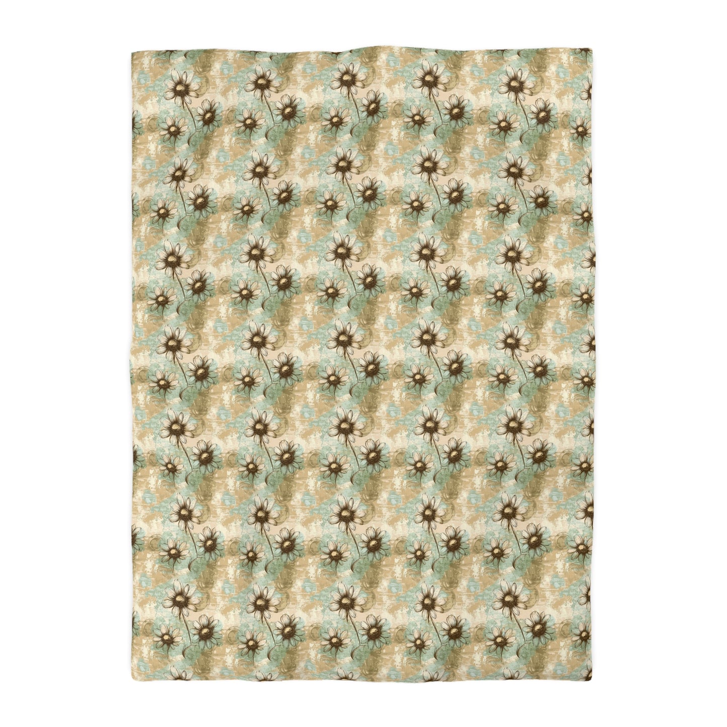 Worn Meadow Daisies Duvet Bedding Set