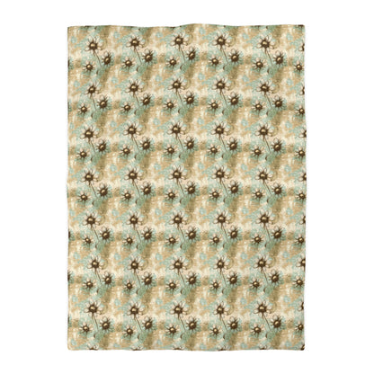 Worn Meadow Daisies Duvet Bedding Set