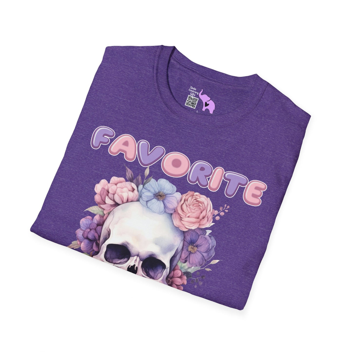 Favorite Auntie Skull Purple/Pink T-shirt