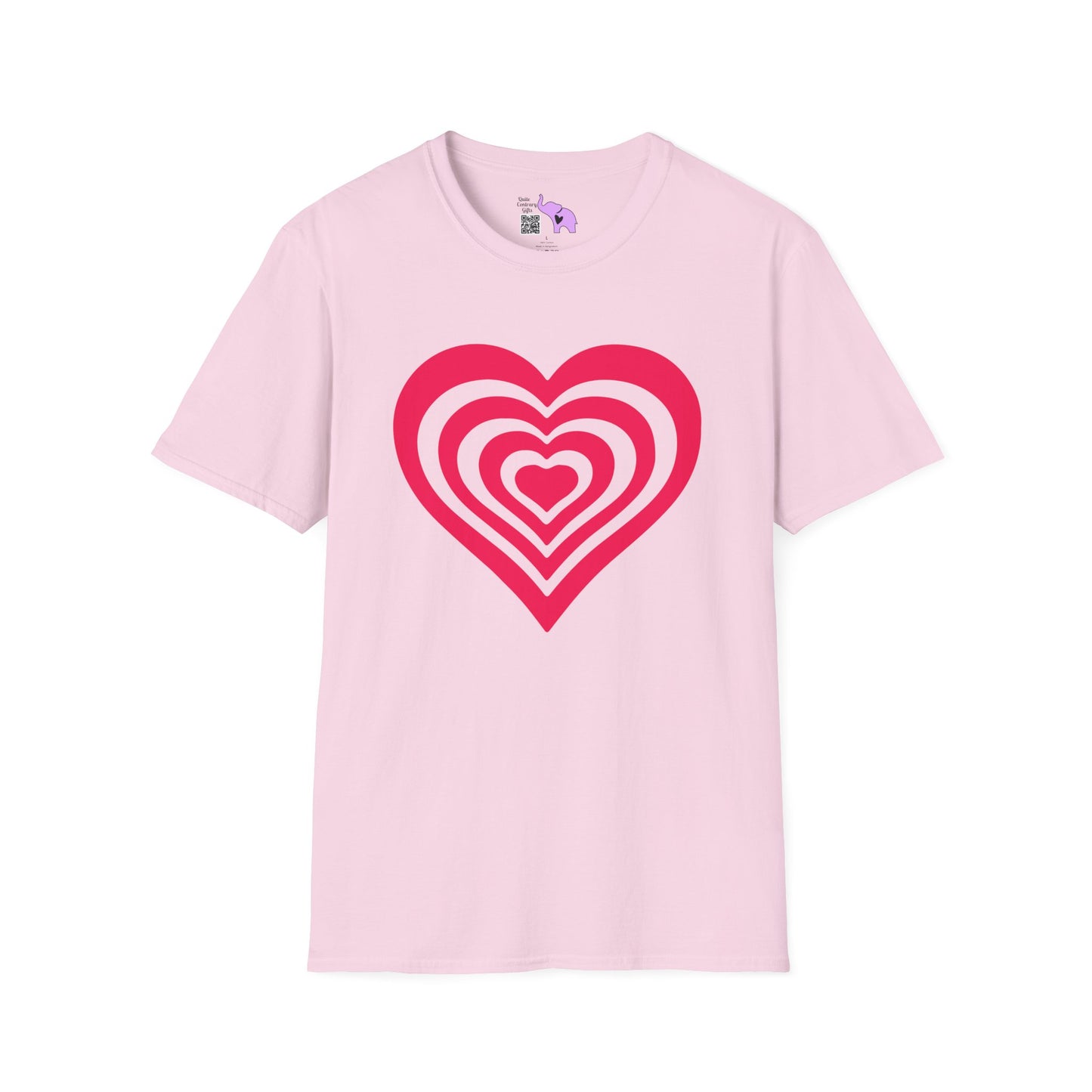 Layered Hearts Adult T-shirt