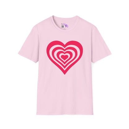 Layered Hearts Adult T-shirt